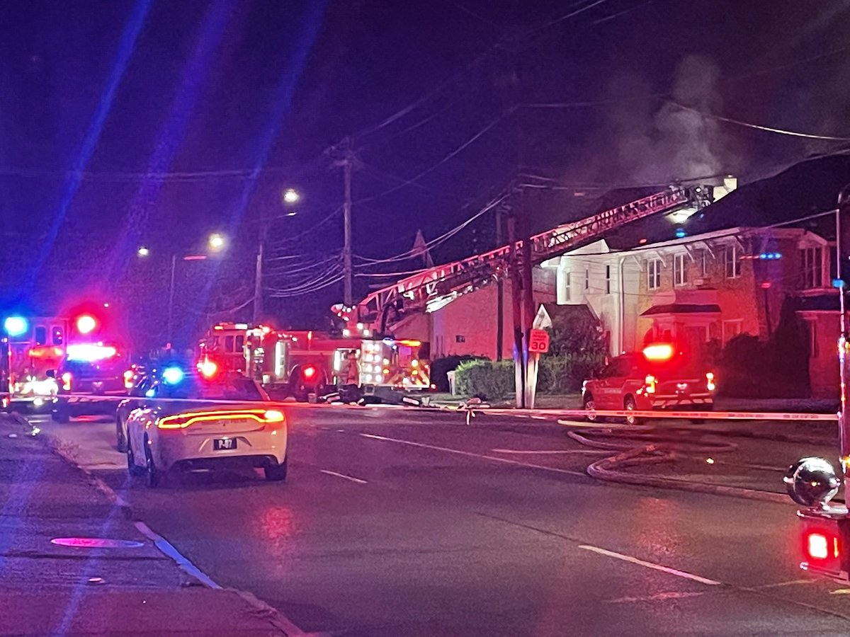 @IAFF1071 @RFDPIO1 and @RochesterNYPD on scene of a fire on Portland Avenue near Rochester General Hospital. Portland is blocked between Norton and 104 in both directions. 