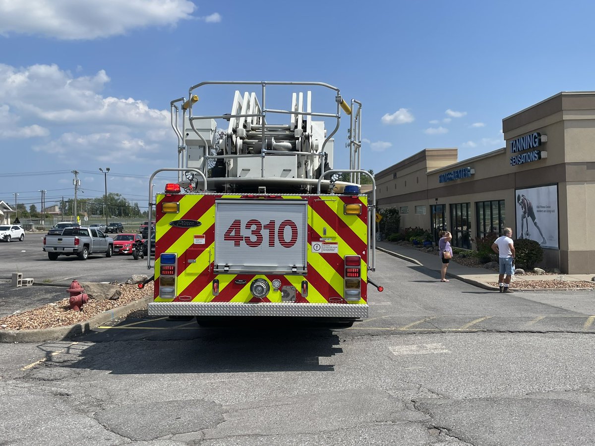 @monroesheriffny and @ChiliFireDept on scene of a car into a building on Chili Ave