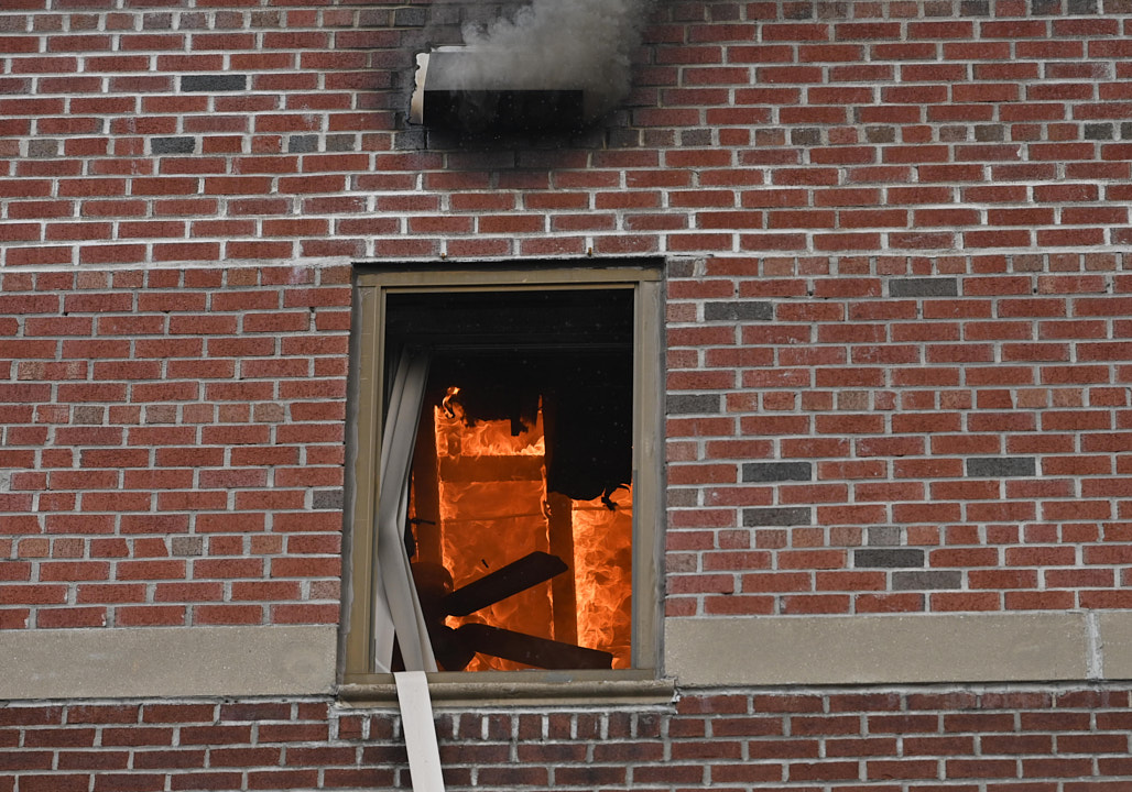 Firefighters battled a three alarm fire in a large apartment building at 86-10 151 Avenue in Howard Beach, Queens on Thursday morning