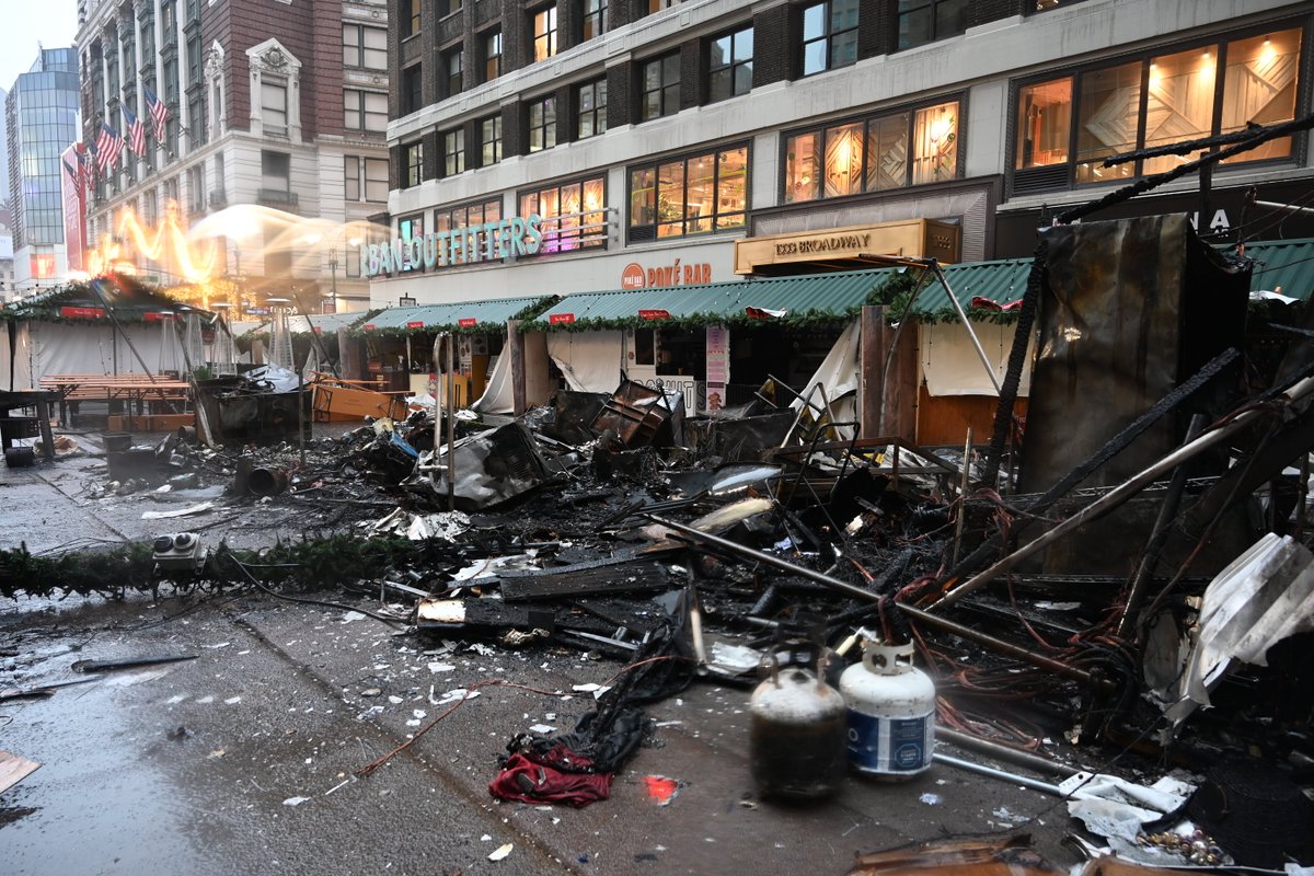 Per FDNY Fire Marshals, the fire on December 16 at the Herald Square Holiday Market in Manhattan was accidental, caused by electrical wiring