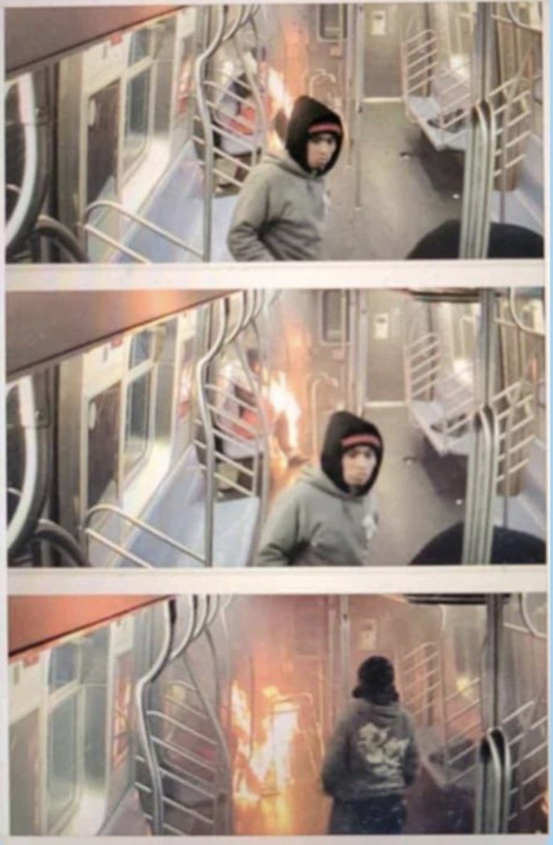 Additional images of the suspect who allegedly set a woman on fire at NYC Subway and then sat across the platform and watched her burn.