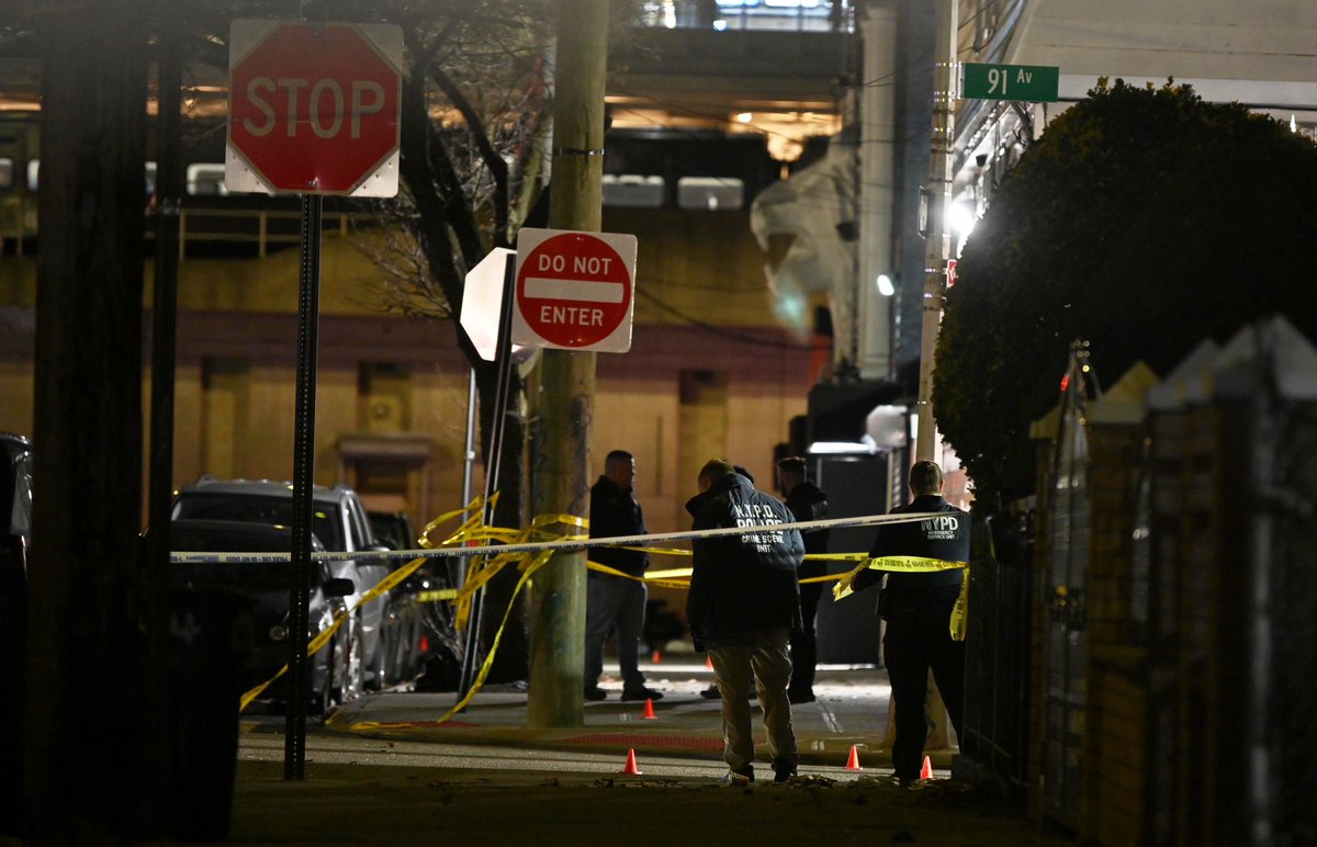 Photos:A mass shooting left 11 people wounded on Wednesday night in Jamaica, Queens. The NYPD is probing the incident