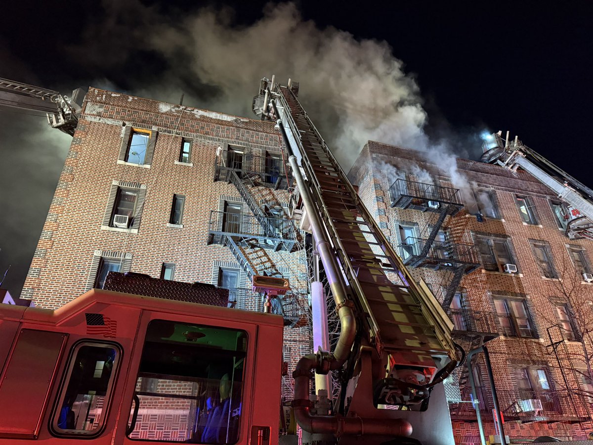 FDNY received a report of a fire at 3030 Heath Avenue. Upon arrival,   heavy fire on the top floor, the cockloft, and through the roof. The cockloft is a space above the top floor