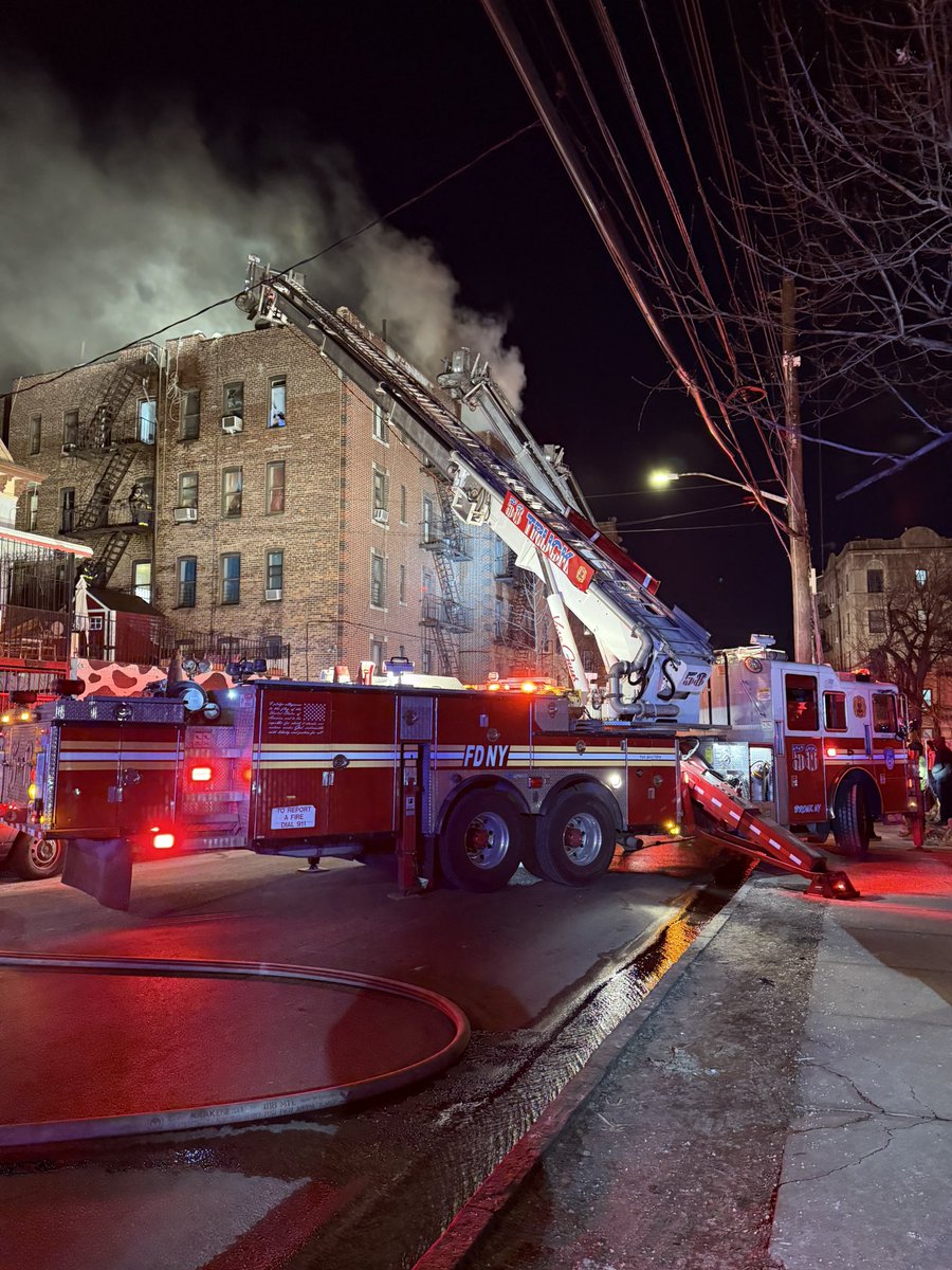 FDNY received a report of a fire at 3030 Heath Avenue. Upon arrival,   heavy fire on the top floor, the cockloft, and through the roof. The cockloft is a space above the top floor