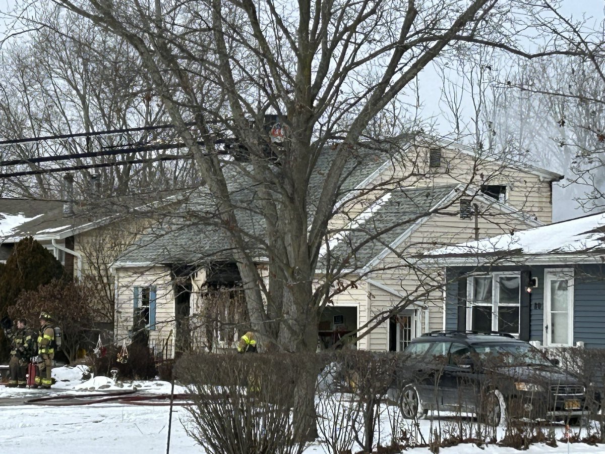 of a House Fire on Wright Road in Henrietta.  