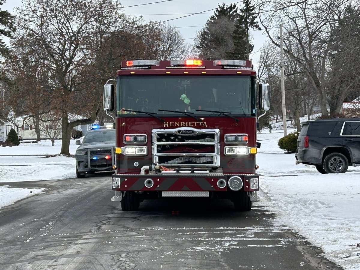 of a House Fire on Wright Road in Henrietta.  
