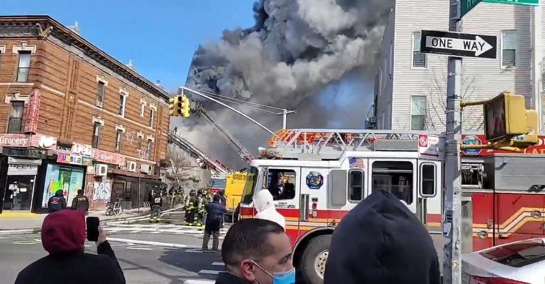 Brooklyn *3RD ALARM* Box 0819 1155 Halsey St Central-WilsonFIRE IN THE BELL TOWER IN A CHURCH 2 STORY 50X150