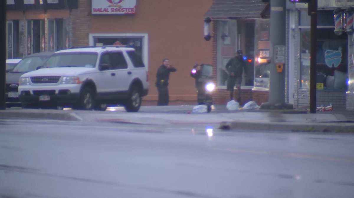 Greece Police chase down this person and put them in handcuffs around Dewey Avenue.