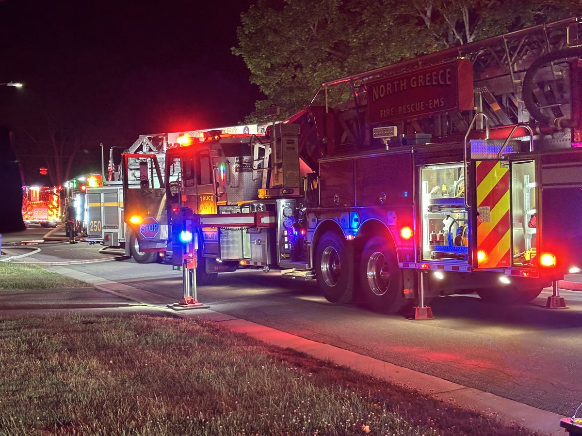 House fire on Moxon Dr in Greece