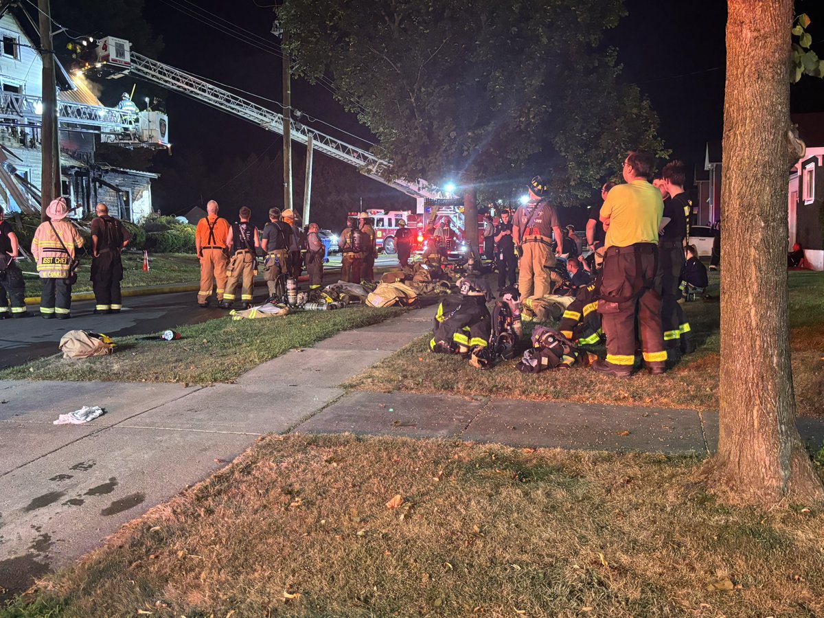 Three alarm fire in Clifton Springs. Heavy damage to a side-by-side duplex. The third alarm was called due to the heat. No one was injured and cause is under under investigation
