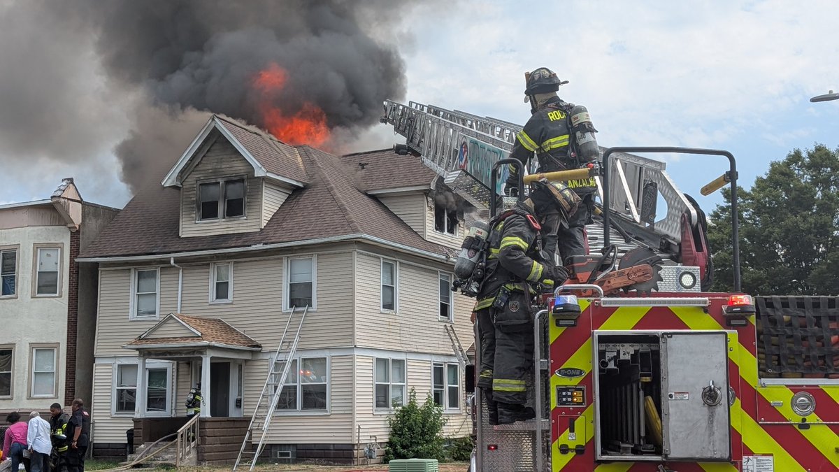 House fire on Dewey Ave