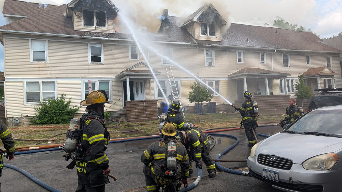 House fire on Dewey Ave