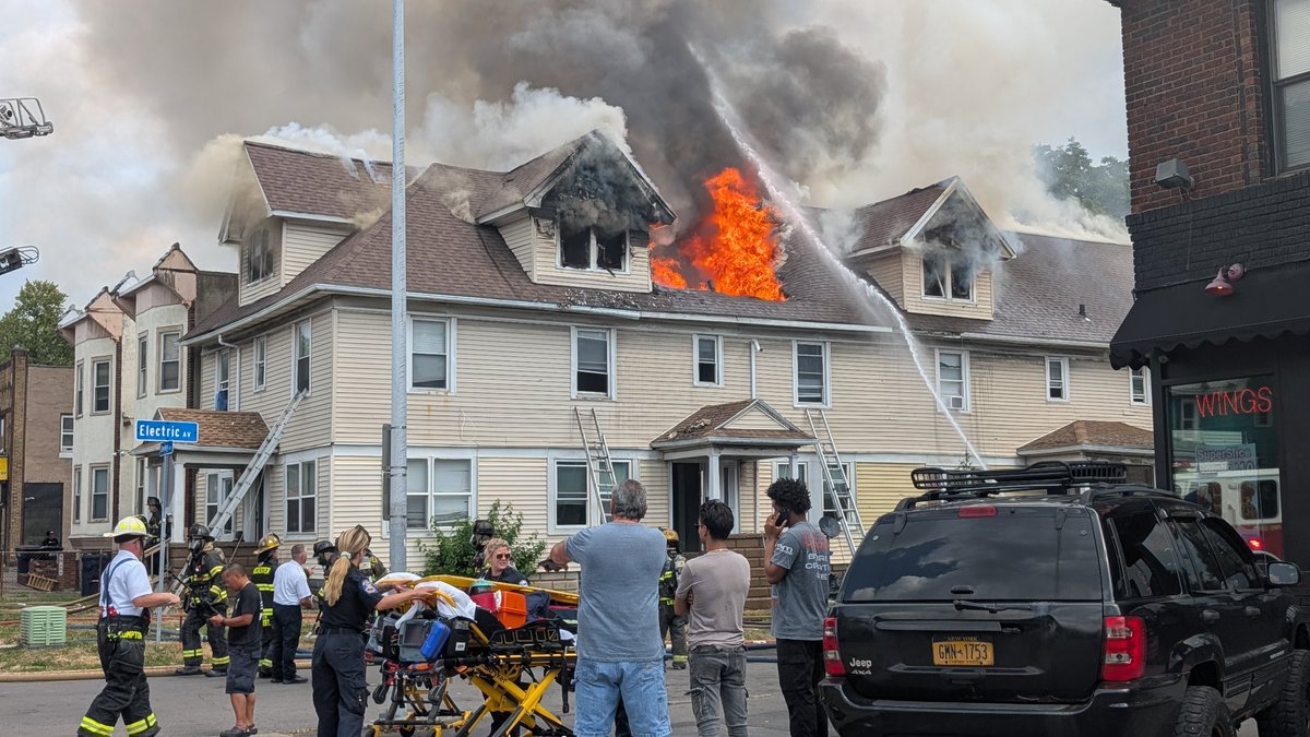 House fire on Dewey Ave