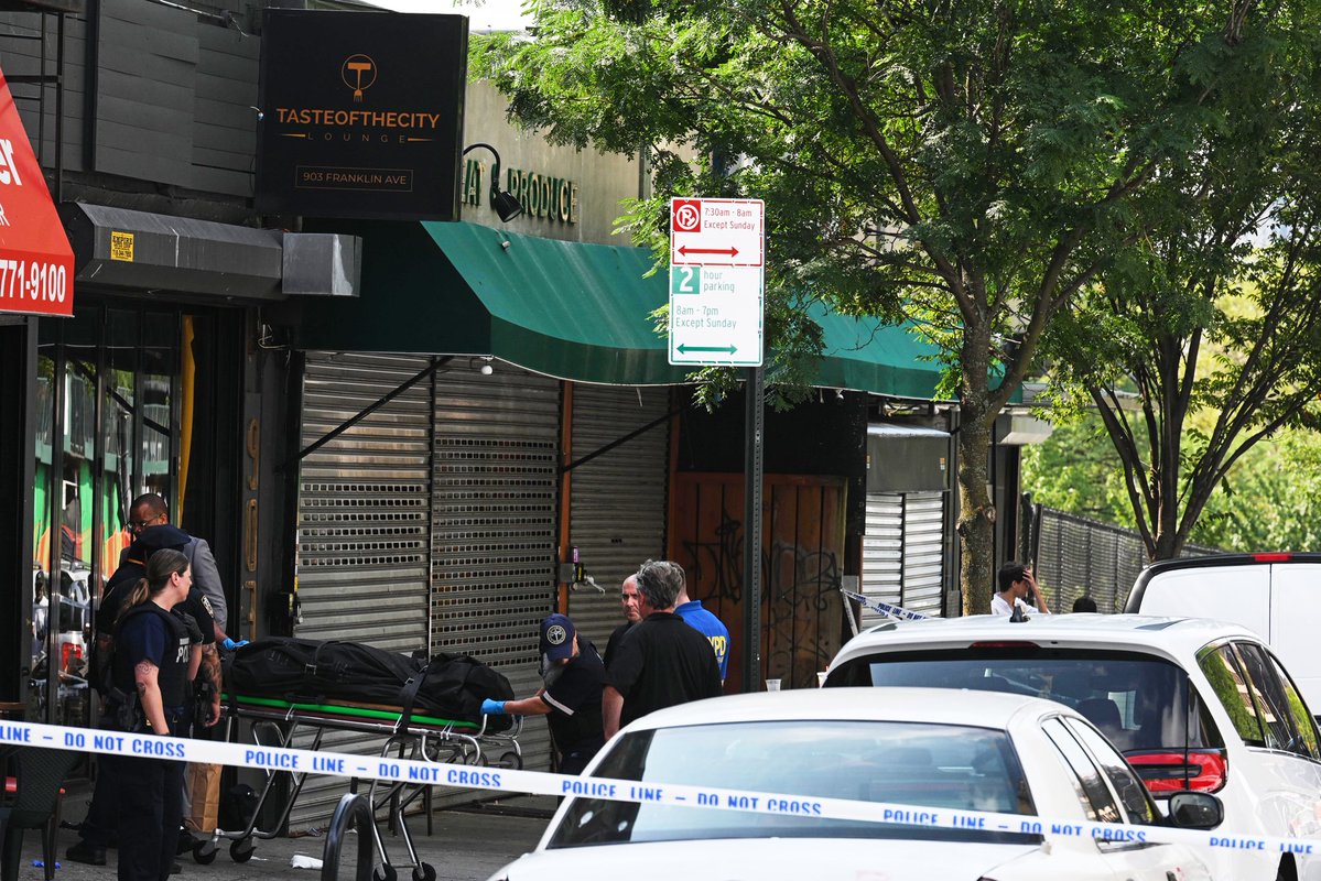 The NYPD continues to investigate a mass shooting where eight men and three women were shot at a nightclub at 903 Franklin Ave in Crown Heights. A total of three men were killed