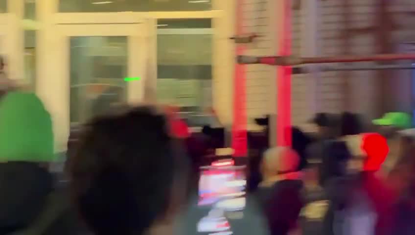 Antisemites have showed up outside Park East synagogue and are chanting for intifada. The Rabbi of the synagogue is a holocaust survivor who remembers vividly the horrors of Kristallnacht