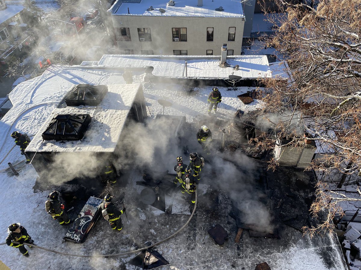 Early Monday morning, units responded to a 3-alarm fire at 2321 Grand Avenue in the Bronx. Upon arrival, units encountered smoke conditions on the second and third floors and confirmed fire on both levels, with extension into the exposure next door. Approximately 140 Fire and EMS
