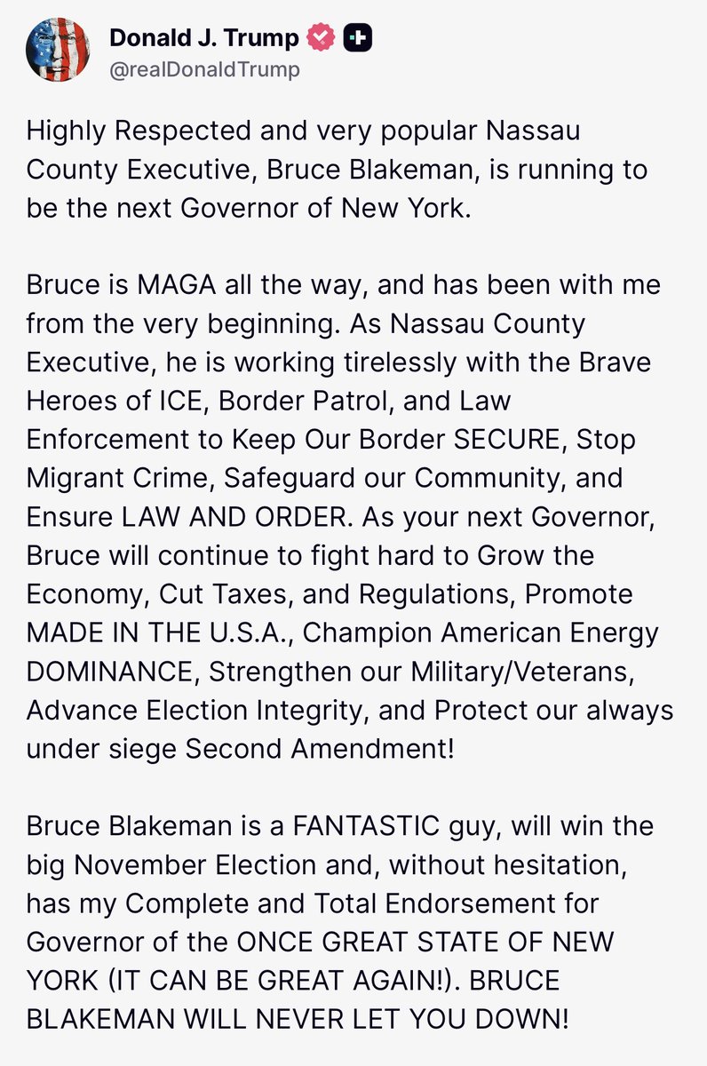 Trump endorses Bruce Blakeman one day after Elise Stefanik drops out of the New York governor’s race