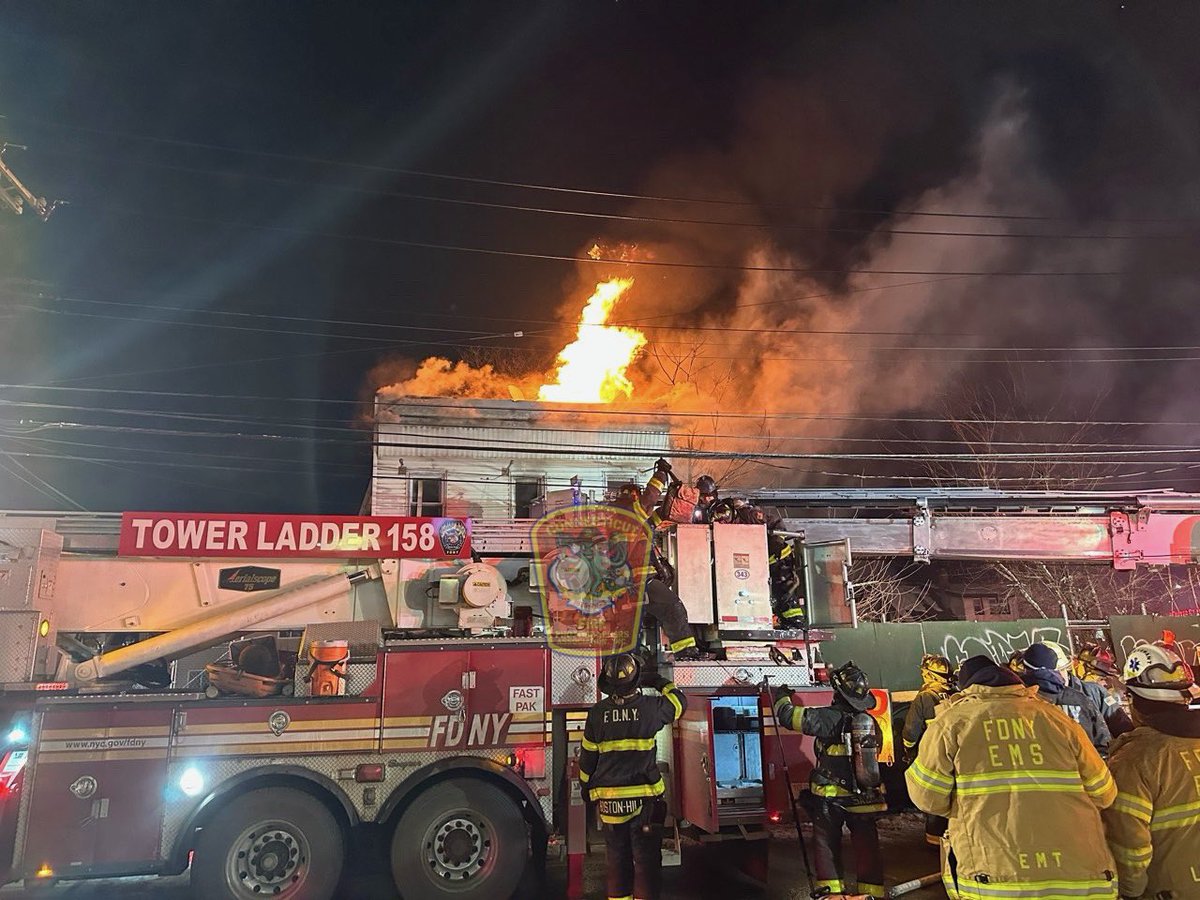CFPA Social Media Director Julian Tague @857FirePhotos was also on scene of the 3rd alarm in Queens overnight