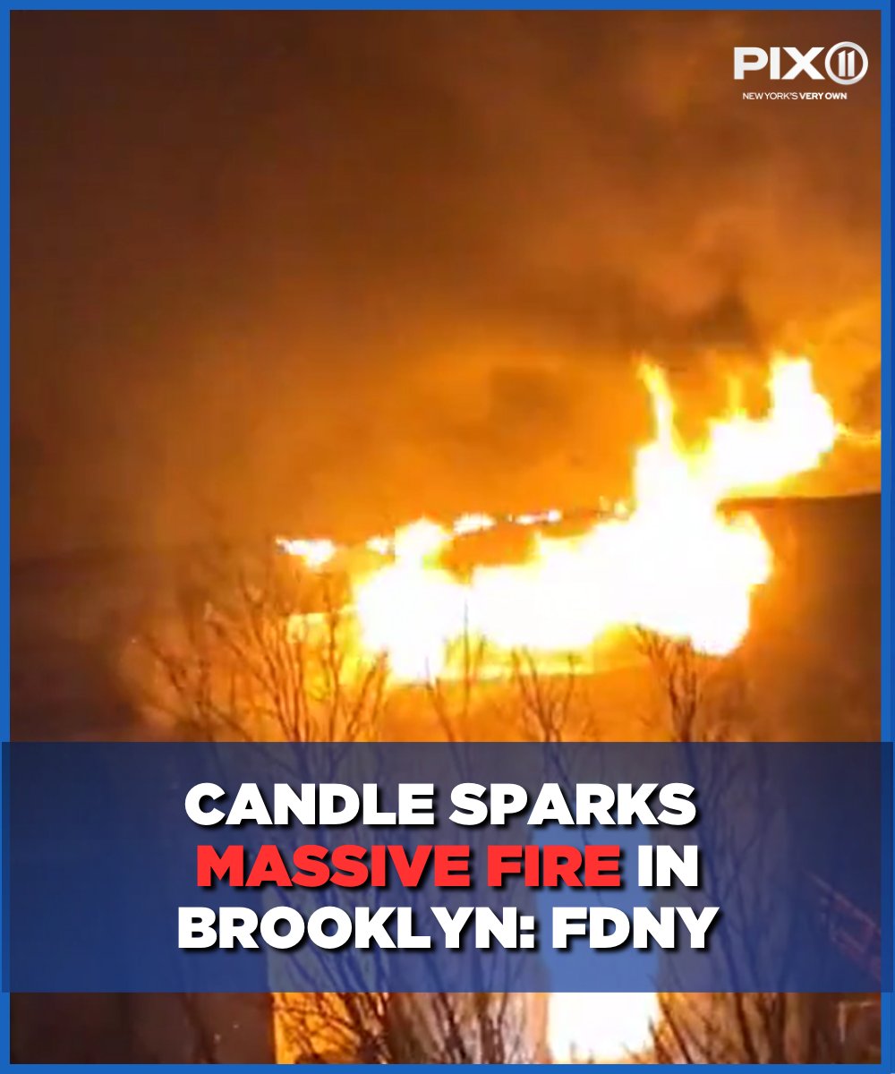 A weekend fire that resulted in multiple injuries in Brooklyn was caused by a candle, Nearly 200 emergency personnel responded to the scene.