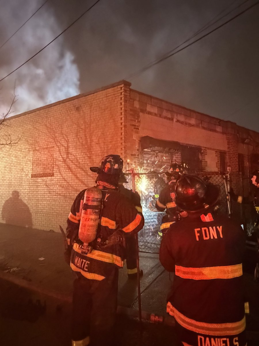 The FDNY responded to a 4-alarm fire at 1234 E Gun Hill Road in The Bronx just before midnight on Thursday. Units arrived to find fire extending through the cockloft, the area between the ceiling and the roof, and into adjoining occupancies, ultimately affecting 11 stores 