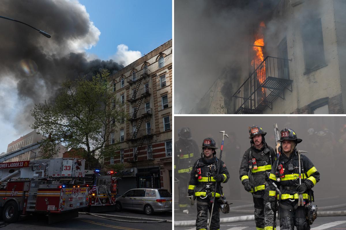 2 dead and 11 injured after enormous blaze tears through, partially collapses NYC apartment building: 'Heavy, heavy damage'