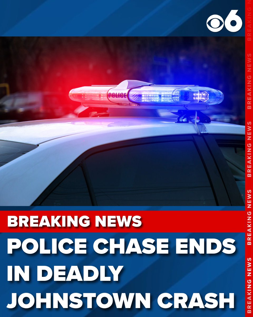 Police say a person they were chasing in Johnstown on Wednesday morning crashed with another vehicle and died