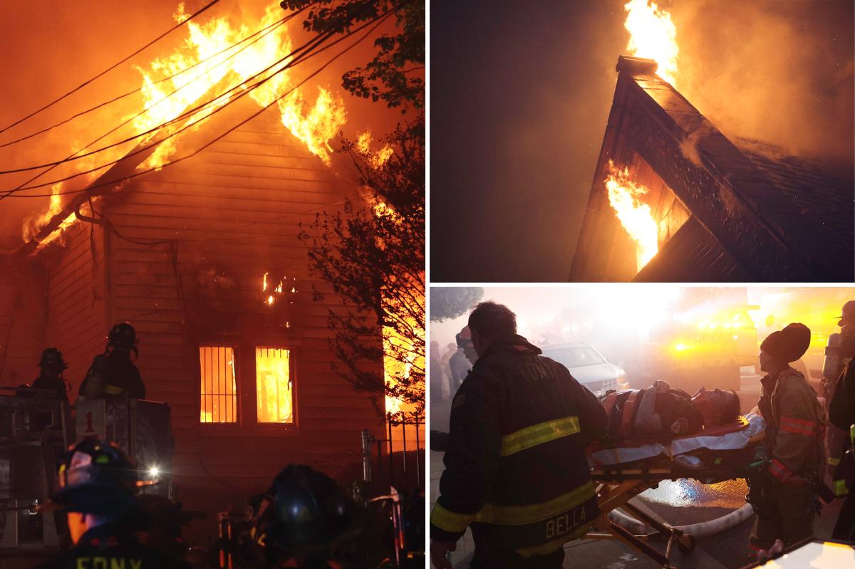 Firefighters battling massive 5-alarm fire at historic NYC church