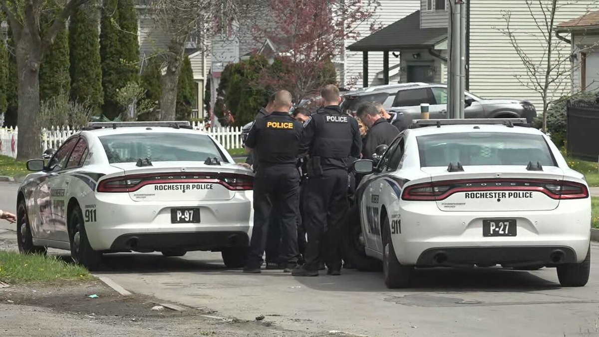 A 19-year-old man was detained after a foot pursuit and standoff this morning in Rochester stemming from a report from a rental car company that tracked a stolen vehicle on Conkey Avenue, according to police