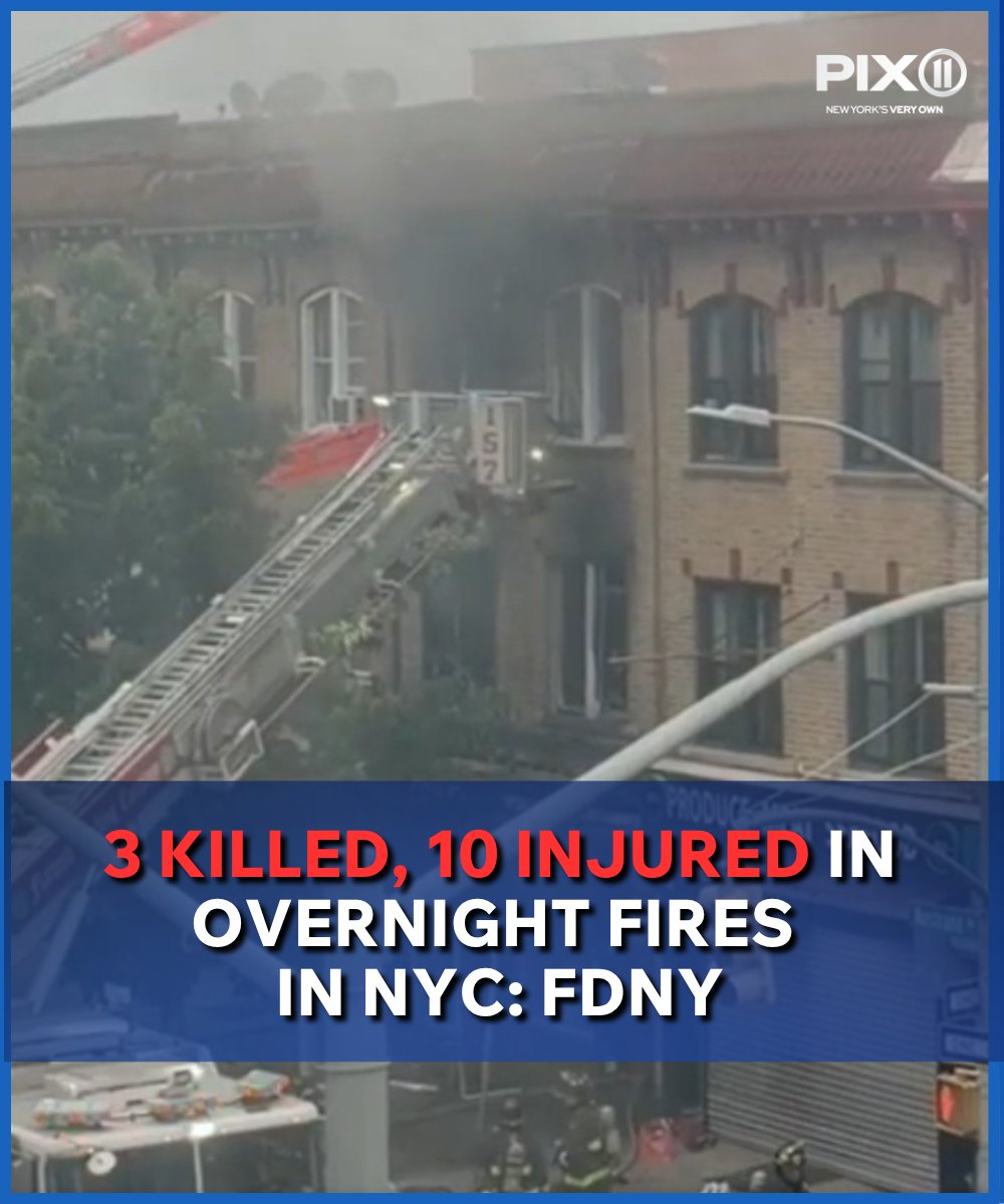 3 people were found dead and multiple others were injured, including firefighters, in fires that broke out throughout NYC overnight, fire officials say.