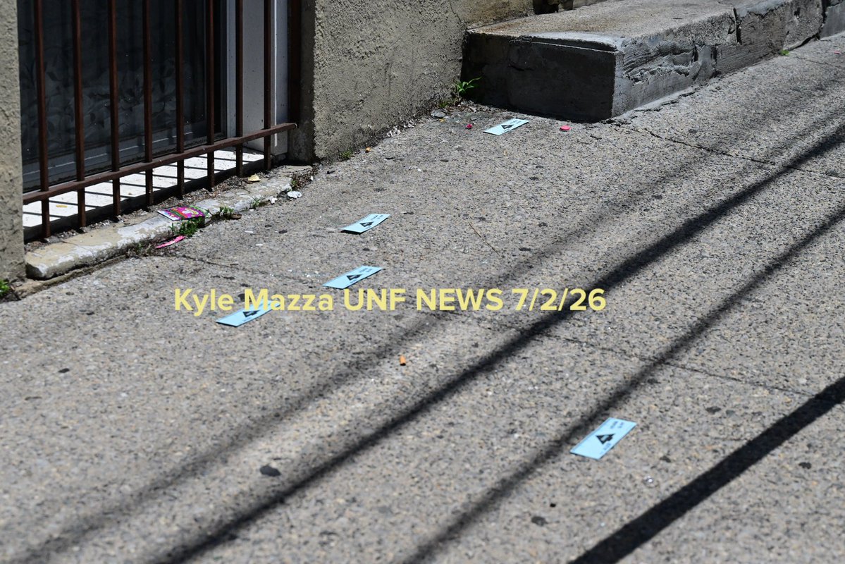 NYPD officers work the scene where a 24-year-old man was found fatally stabbed to the abdomen within the confines of the 121 precinct inside of 85 Ann Street in Staten Island, New York, United States on July 2, 2026. Thursday morning at approximately 7:06 AM police responded and discovered the man with a stab wound to the abdomen, EMS responded and pronounced the victim dead at the scene