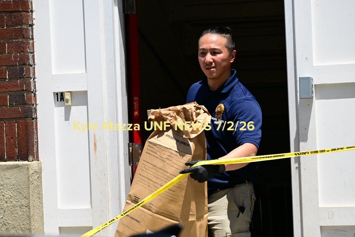 Members of the NYPD Crime Scene Unit and Office of the Chief Medical Examiner responded to the scene. Blood and broken glass from a window was found outside of the building where the stabbing took place. There are no arrests and the investigation is ongoing and the identity of the deceased is pending proper family notification.