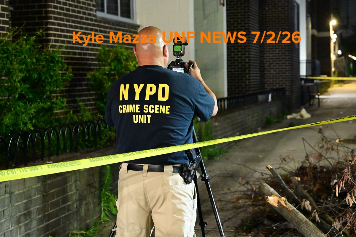Members of the NYPD Crime Scene Unit work the scene where a 52-year-old man died after being found critically injured outside of a building near the Van Siclen Av MTA subway station in the area of Pitkin Avenue and Van Siclen Avenue in the East New York neighborhood of Brooklyn, New York, United States on July 2, 2026. 