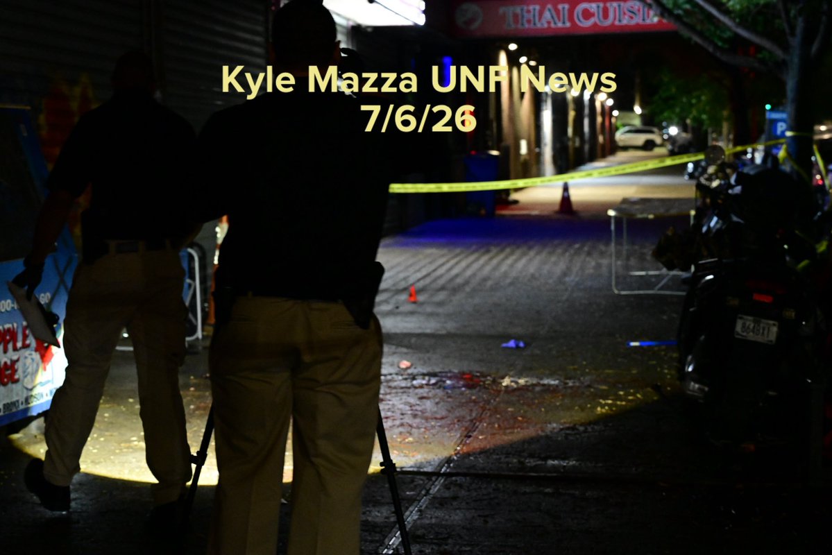 Members of the NYPD Crime Scene Unit process the scene where a 46-year-old man was fatally shot to the head in the area of White Plains Road and Archer Street in Bronx, New York, United States  