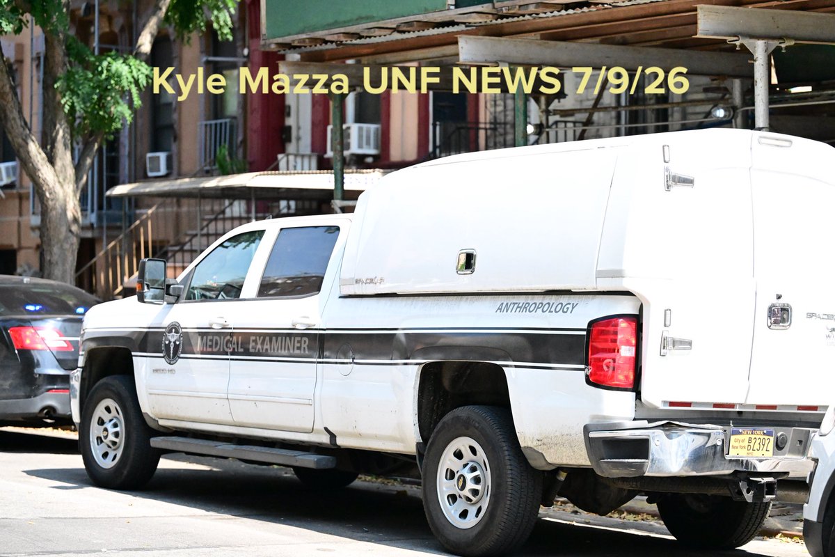 NYPD officers work the scene after skeletal remains were found inside of 219 East 115 Street within the confines of the 25 precinct in East Harlem, Manhattan, New York, United States on Thursday, July 9, 2026. Wednesday afternoon at approximately 3:46 PM police responded to the location and discovered the skeletal remains. The NYC Office of the Chief Medical Examiner is conducting a forensic investigation and anthropology along with NYPD detectives and the NYPD crime scene unit were investigating at the scene.