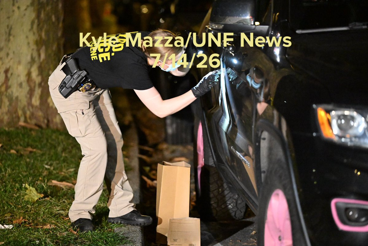 NYPD officers work the scene on Tuesday morning following the murder of 39-year-old Julia Anderson at 4385 Murdock Avenue within the confines of the 47 precinct in Bronx, New York, United States on Monday, July 13, 2026. Monday morning at approximately 11:56 pm, police responded to 4385 Murdock Avenue and found 39-year-old Julia Anderson of Mount Vernon, New York with multiple gunshot wounds to the abdomen. 