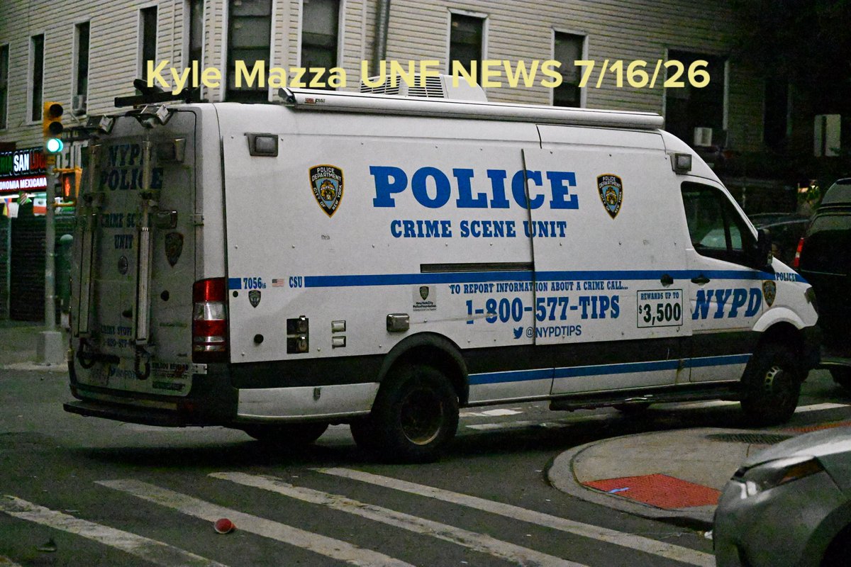 Members of the NYPD Crime Scene Unit work the scene where a 29-year-old man was fatally shot to the head outside of a restaurant and lounge at 2362 Jerome Avenue within the confines of the 46 precinct in Bronx, New York, United States