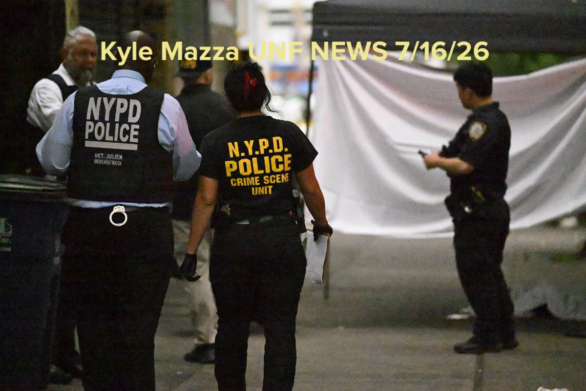 Members of the NYPD Crime Scene Unit work the scene where a 29-year-old man was fatally shot to the head outside of a restaurant and lounge at 2362 Jerome Avenue within the confines of the 46 precinct in Bronx, New York, United States  
