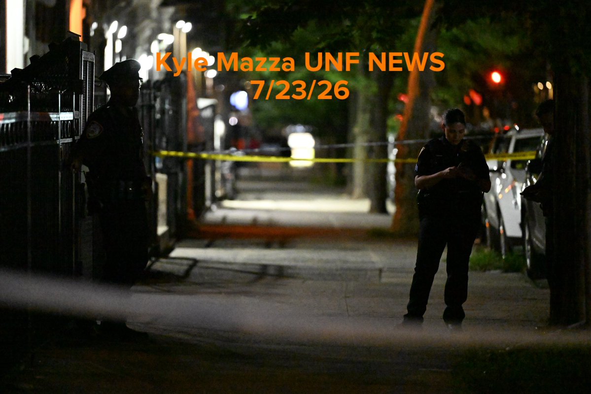 NYPD officers work the scene where a woman was injured after being shot to the abdomen at 2309 Crotona Avenue within the confines of the 48 precinct in Bronx, New York, United States on Thursday, July 23, 2026. Thursday evening at approximately 10:34pm police responded and found a woman shot to the abdomen and she was transported to St. Barnabas hospital and originally listed in stable condition. There are no arrests and the investigation is ongoing