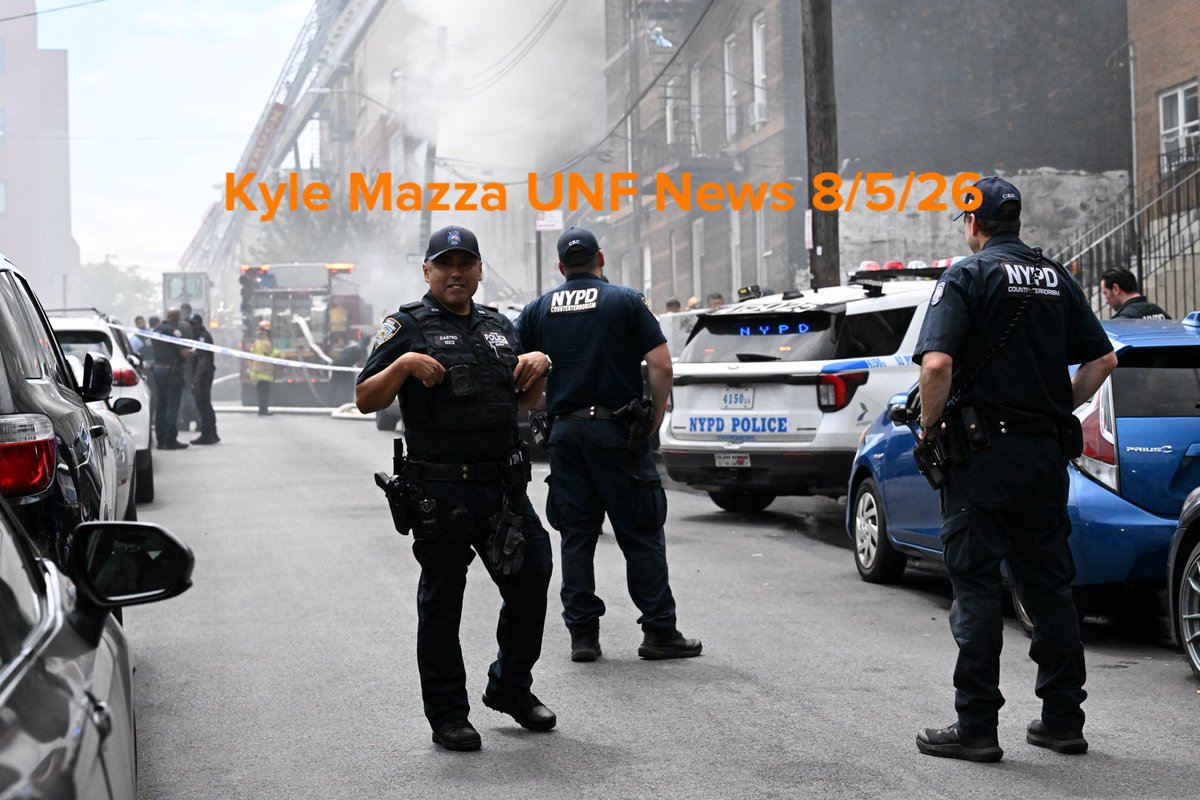 FDNY firefighters work the scene of a 4-alarm fire on the 300 block of East 209 Street in Bronx, New York, United States on Wednesday, August 5, 2026. Multiple people are reportedly hurt and heavy smoke and flames are engulfing the building at the scene 