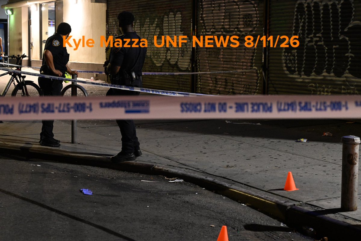 NYPD officers work the scene where a 31-year-old man was shot to the head at 2624 Jerome Avenue within the confines of the 52 precinct in Bronx, New York, United States on August 11, 2026. Tuesday evening at approximately 10:02 pm police responded and located the 31-year-old man suffering from a gunshot wound to the head. EMS transported the victim to St. Barnabas hospital