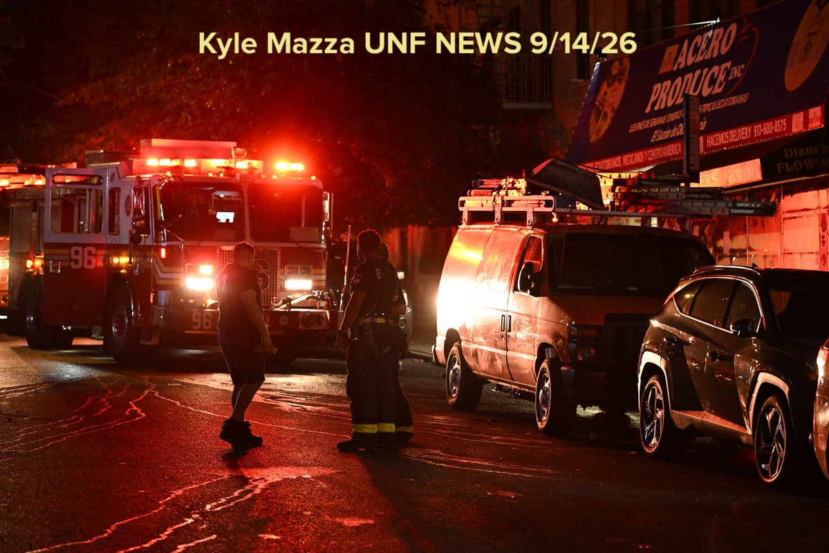 FDNY firefighters and EMS personnel work the scene of a fire at 1168 Stratford Avenue which resulted in several people needing medical care in Bronx, New York, United States on Monday 