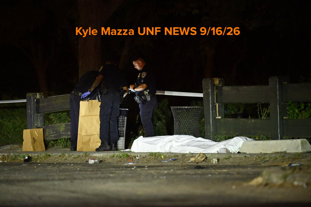 NYPD officers work the scene where a woman was found dead near the Plumb Beach parking lot within the confines of the 61 precinct in Brooklyn, New York, United States on Wednesday, September 16, 2026. Wednesday, police responded to a 911 call and found a woman unconscious and unresponsive. EMS responded and pronounced the woman dead at the scene. The Office of the Chief Medical Examiner will determine the cause of death.