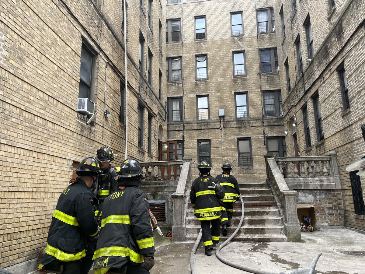 FDNY responded to reports of a fire at a six-story building at 1484 Montgomery Avenue in the Bronx. Upon arrival, units encountered a heavy fire condition and began an aggressive interior attack